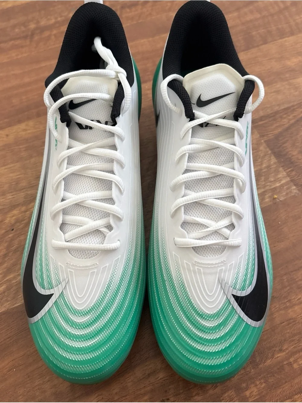 Nike Vapor Speed 3 White Stadium Green Football Cleats HM8849-100 Men’s 12.5